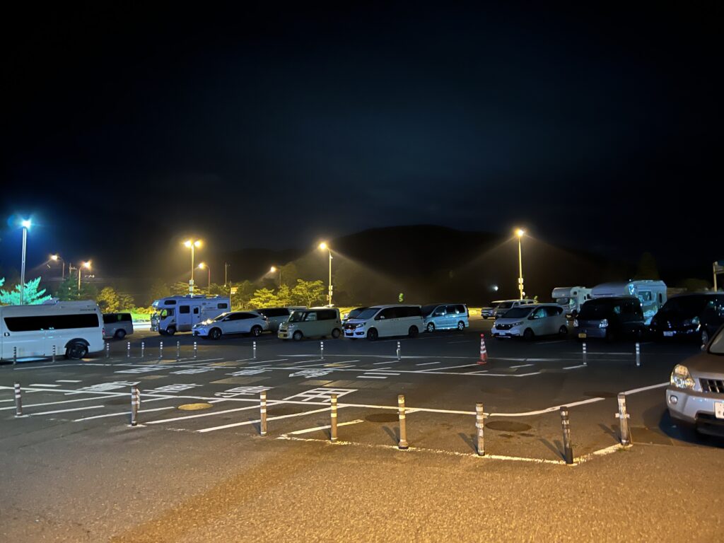 夜の第一駐車場